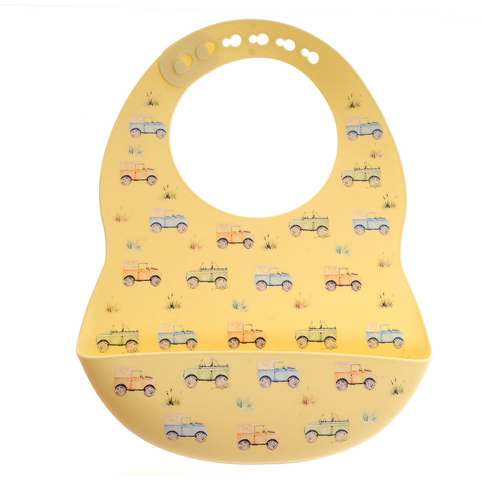 Ziggle Catch It Silicone Bib Farm Vehicles