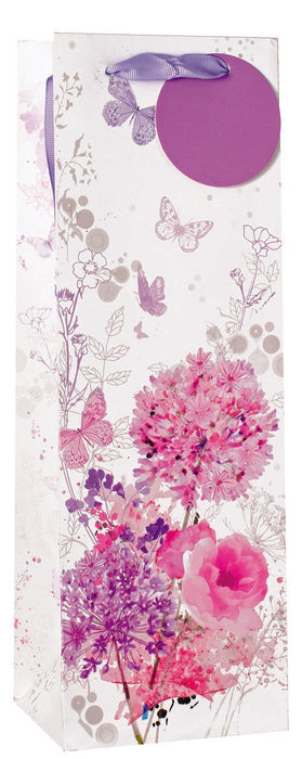 Simon Elvin Butterflies & Flowers Bottle Gift Bag
