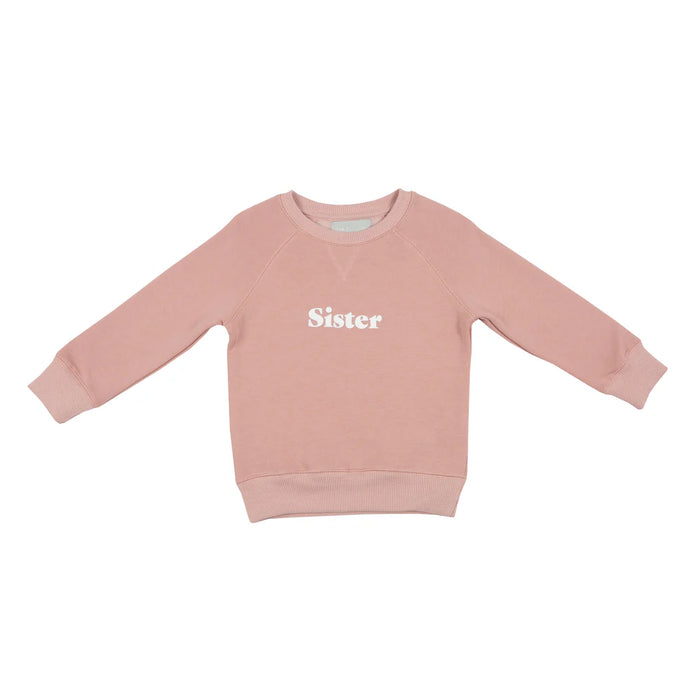 Bob & Blossom Sister Print Sweatshirt Faded Blush