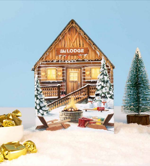 Ski Lodge Tin Filled with Toffees