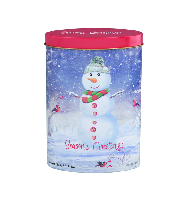 Christmas Snowman Vanilla Fudge Tin 250g