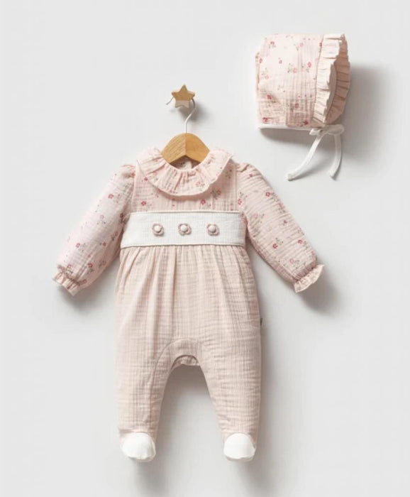 Spanish Floral All In One and Bonnet