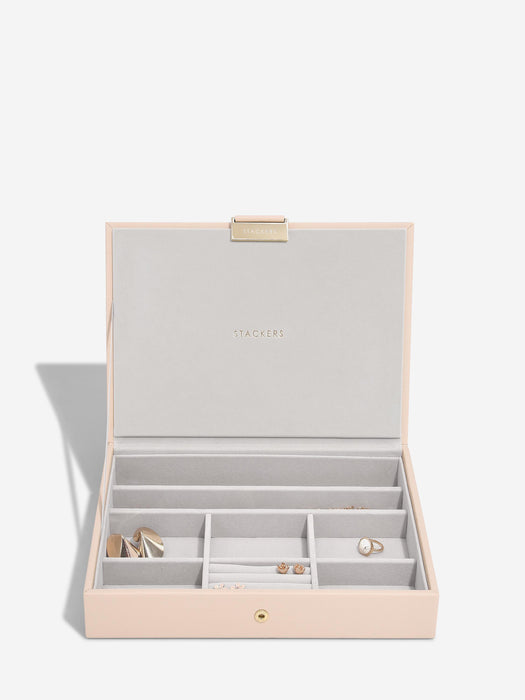 Stackers Blush Raffia Classic Jewellery Box Lid