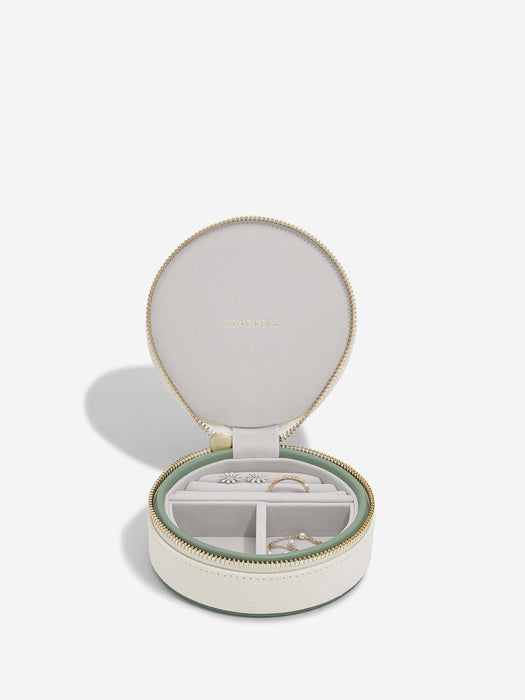 Stackers Seafoam Wave Round Jewellery Box