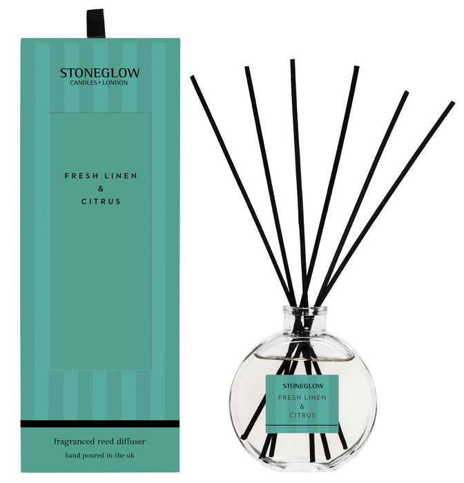 Stoneglow Modern Classics Fresh Linen & Citrus Scented Reed Diffuser