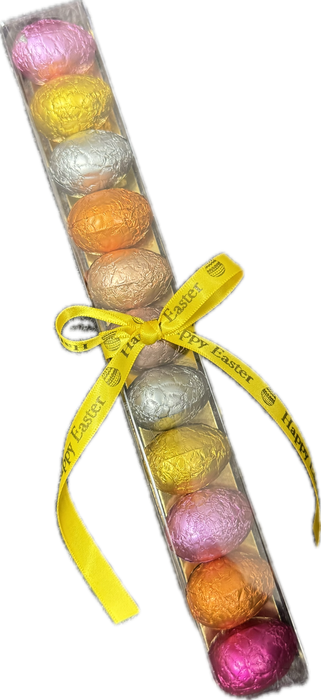 Assorted Foiled Mini Egg Chocolate Stick Box