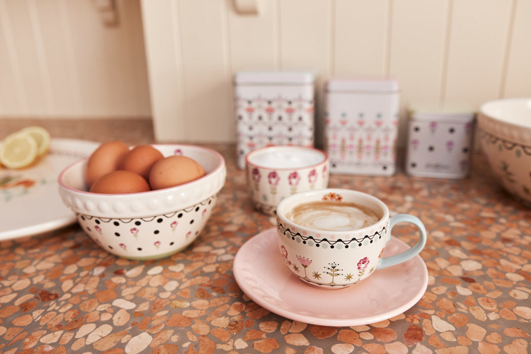 Cath Kidston Floral Print Teacup & Saucer Set