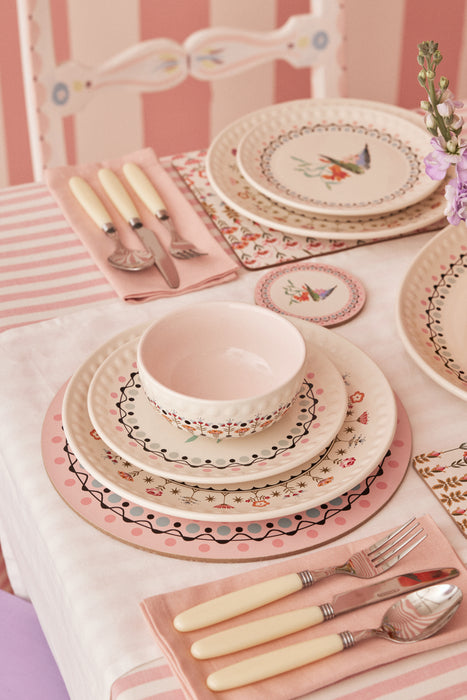 Cath Kidston Budgie Round Placemats 4 Pack