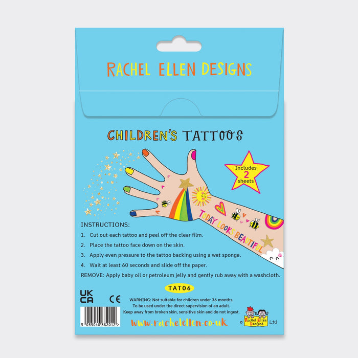 Rachel Ellen Children's Sunny Days Temporary Tattoos