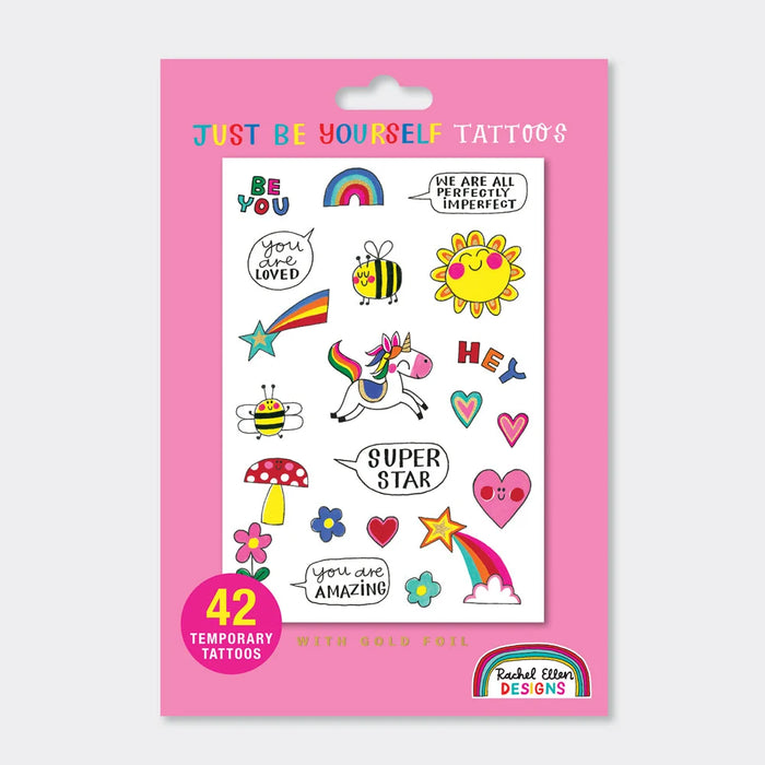 Rachel Ellen Children's Rainbow & Positivity Temporary Tattoos