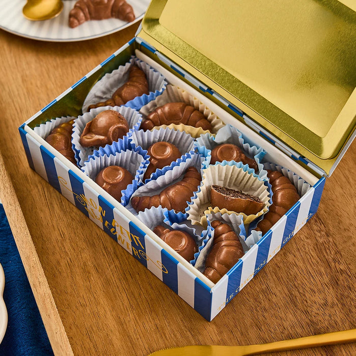 The Chocolate Gift Company Coffee & Croissant Club Tin Of Truffles