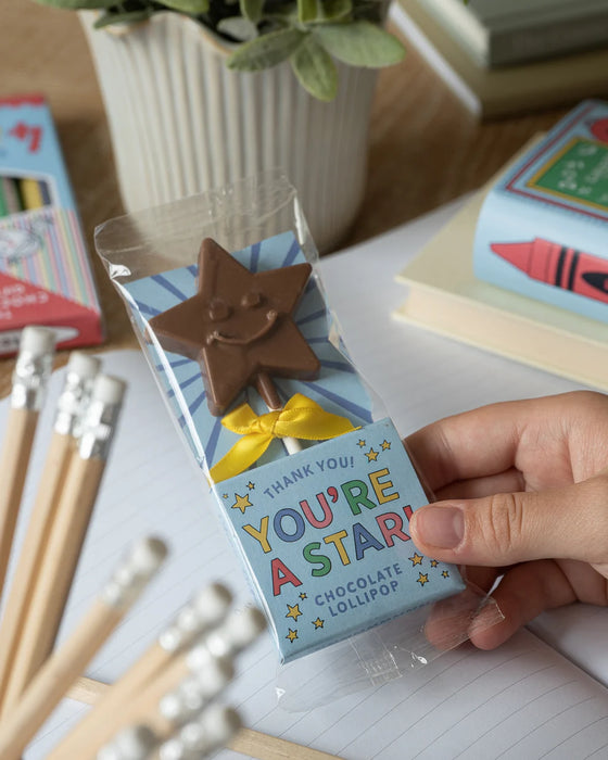 The Chocolate Gift Company You Are A Star! Chocolate Lolly