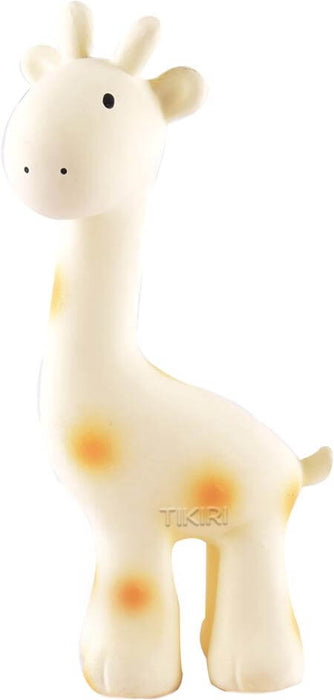 Tikiri Giraffe Natural Rubber Teether Rattle & Bath Toy