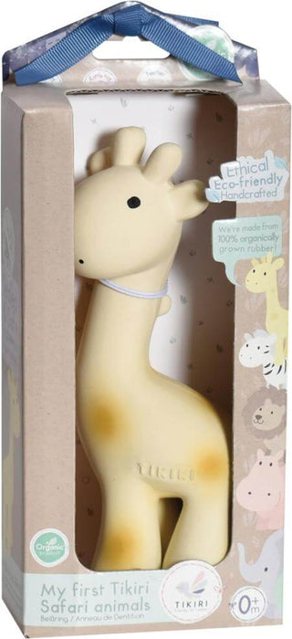 Tikiri Giraffe Natural Rubber Teether Rattle & Bath Toy
