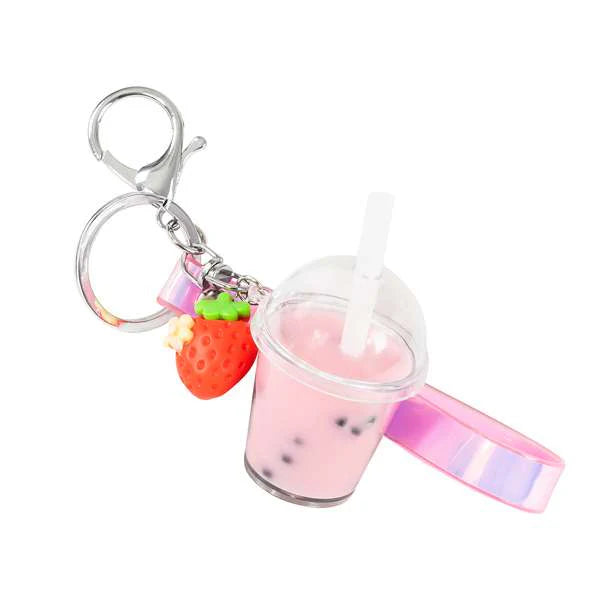 Bigjigs Bag Charm Kit Strawberry Bubble Tea