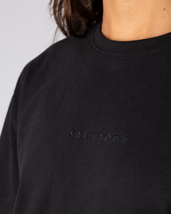 Saltrock Women's Perfect Set Womens Oversized Short Sleeve T-Shirt In Black