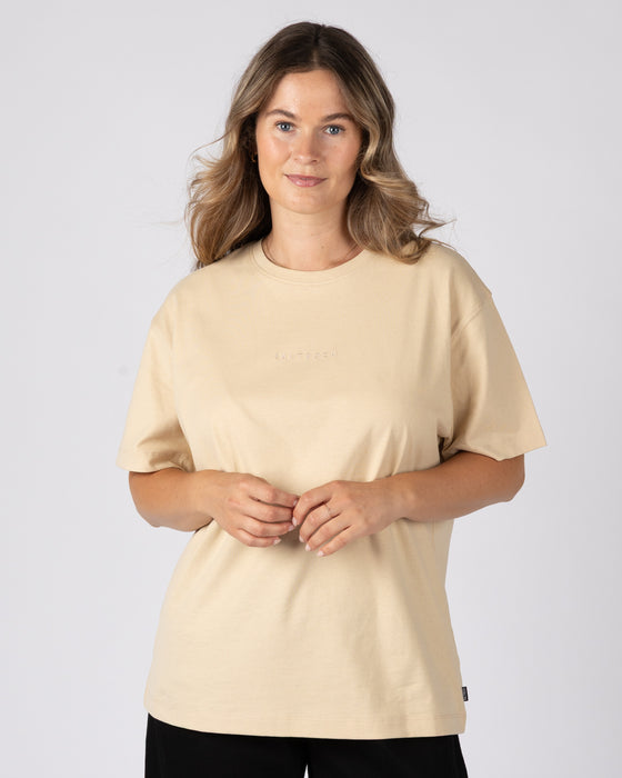 Saltrock Women's Perfect Set Womens Oversized Short Sleeve T-Shirt In Cream
