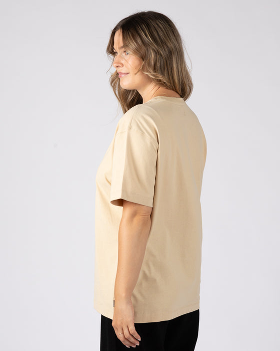 Saltrock Women's Perfect Set Womens Oversized Short Sleeve T-Shirt In Cream