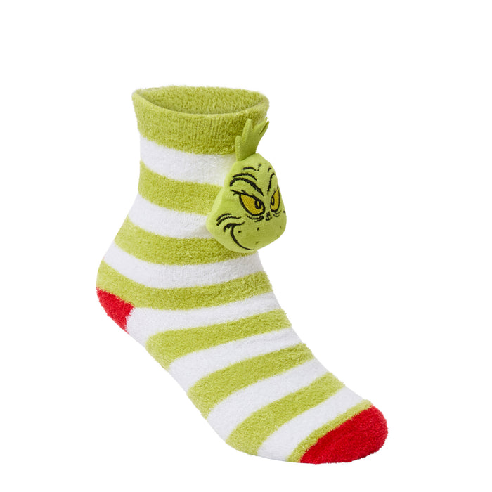 Elizabeth Anne Rattle Boxed cosy Grinch Sock