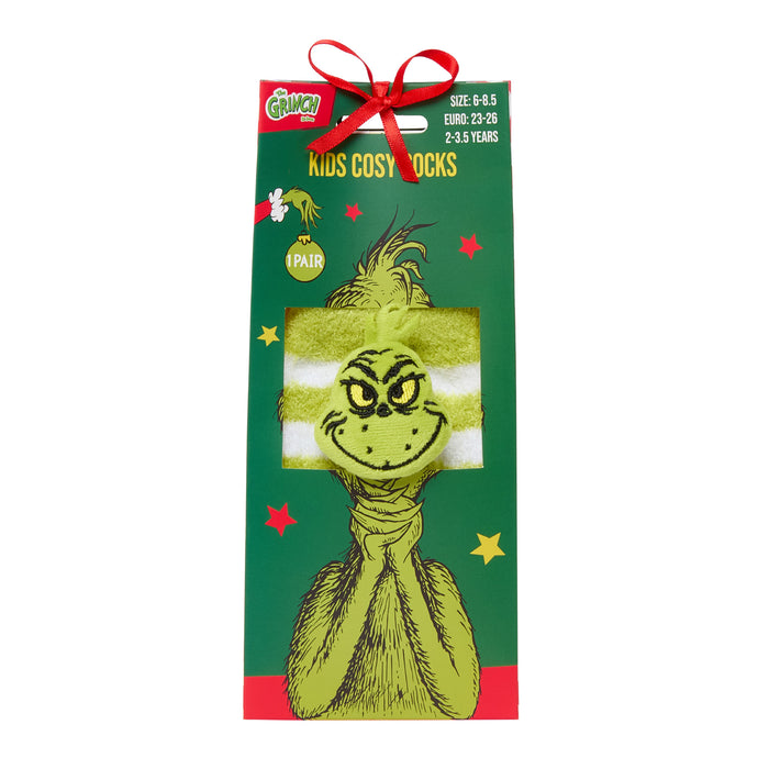 Elizabeth Anne Rattle Boxed cosy Grinch Sock