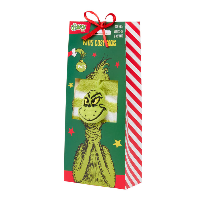 Elizabeth Anne Rattle Boxed cosy Grinch Sock