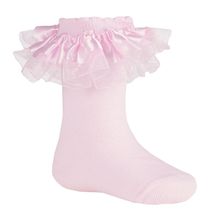 Elizabeth Anne Pink Frilly Socks