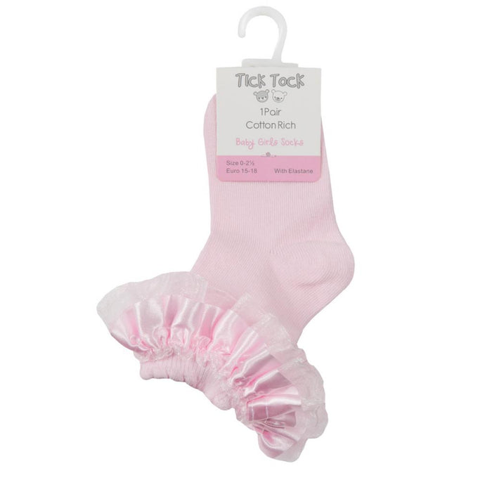 Elizabeth Anne Pink Frilly Socks