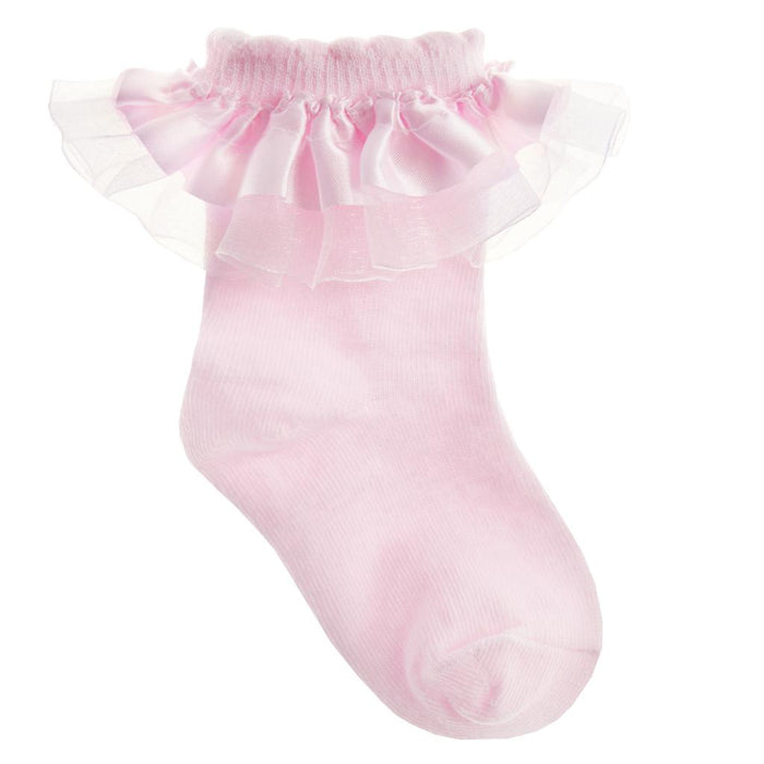 Elizabeth Anne Pink Frilly Socks