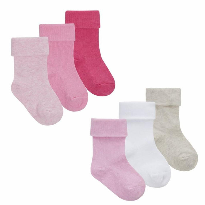 Tick Tock Triple Pack Of Turnover Socks
