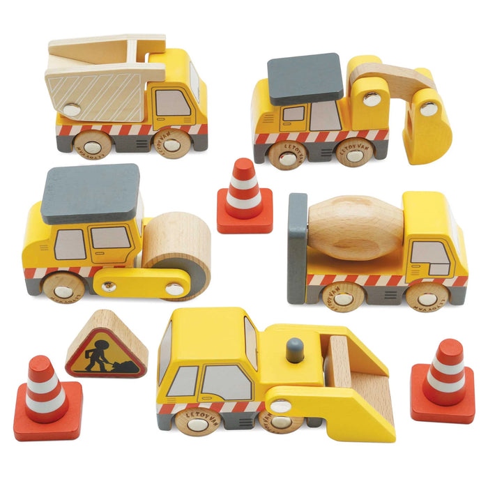 Le Toy Van Construction Toy Cars, Trucks & Diggers 7 Piece