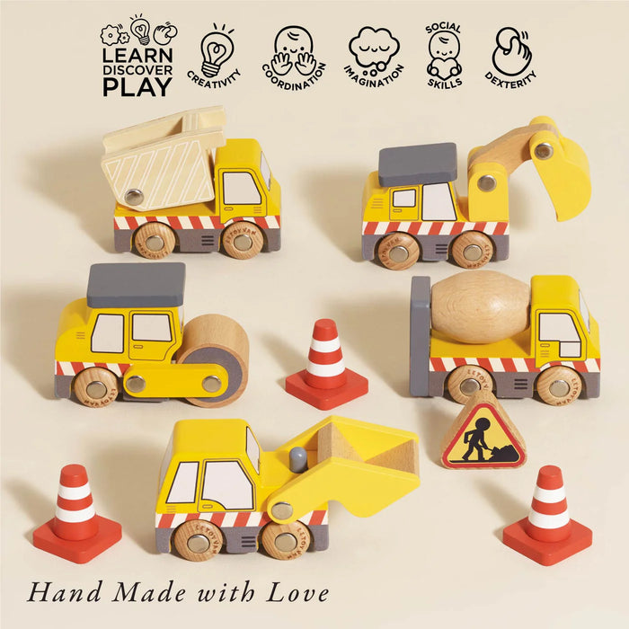 Le Toy Van Construction Toy Cars, Trucks & Diggers 7 Piece