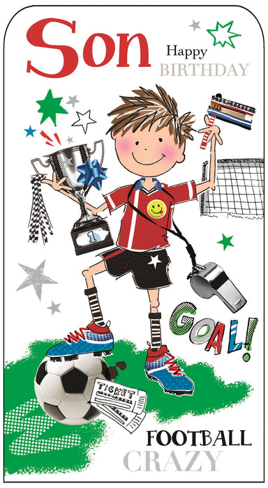 Jonny Javelin 'Son Happy Birthday' Birthday Card