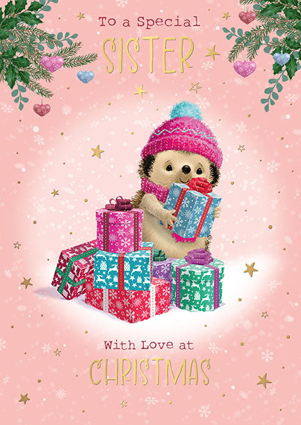 Words N Wishes 'To A Special Sister' Christmas Card