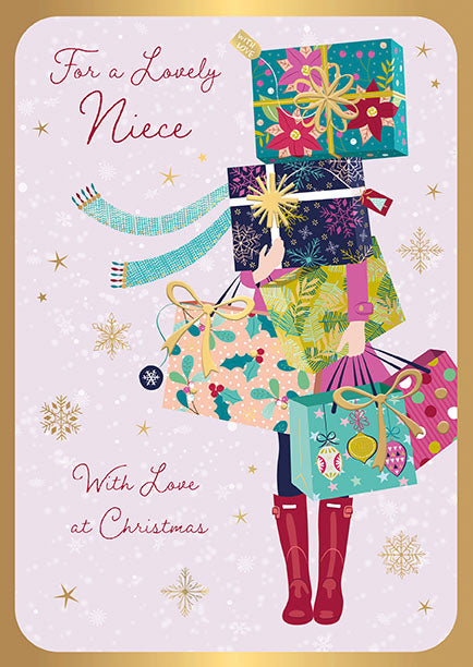 Words N Wishes 'To A Lovely Niece' Christmas Card