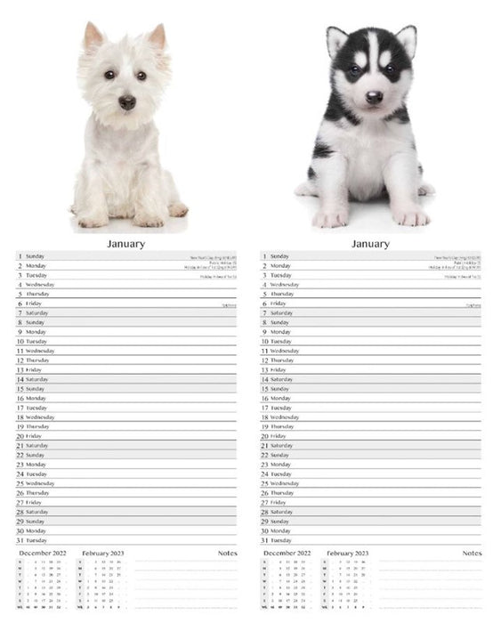 Tallon 2026 Calendar Super Slim Dogs and Puppies