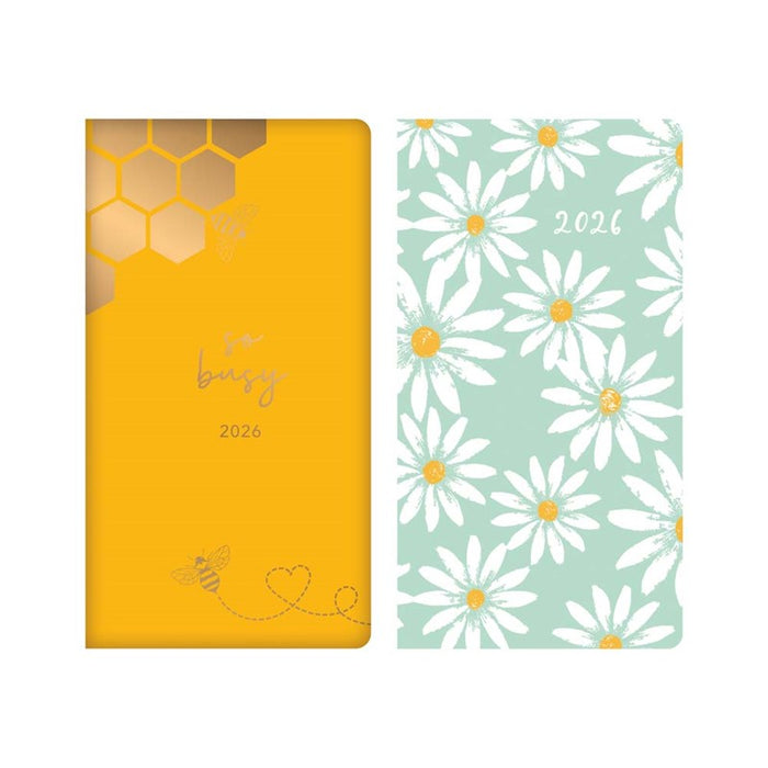 Tallon 2026 Diary Slim Week To View Bee & Daisy