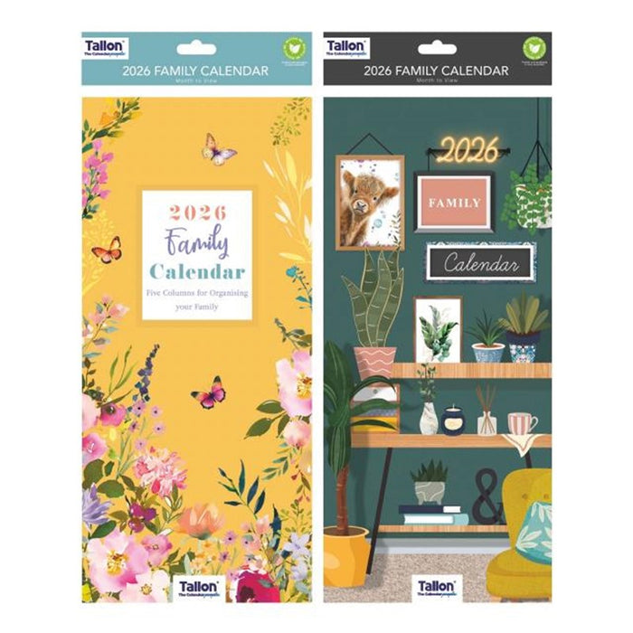 Tallon 2026 Organiser Calendar Family Home/Botanical