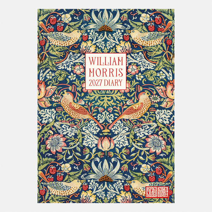 The Gifted Stationery Company 2027 A6 Flexi Diary - Strawberry Thief