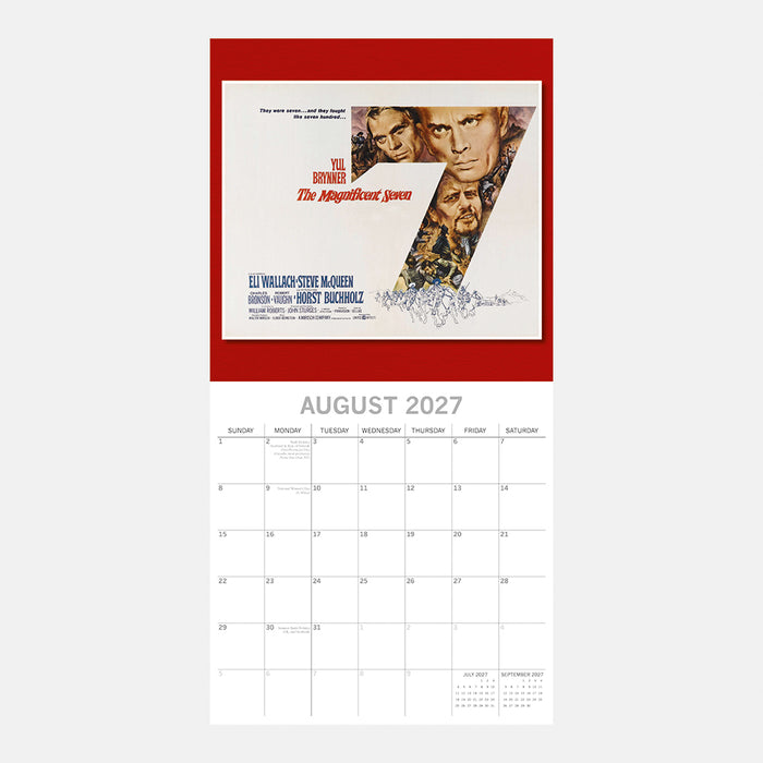 The Gifted Stationery Company 2027 Square Wall Calendar - Classic Movie Posters