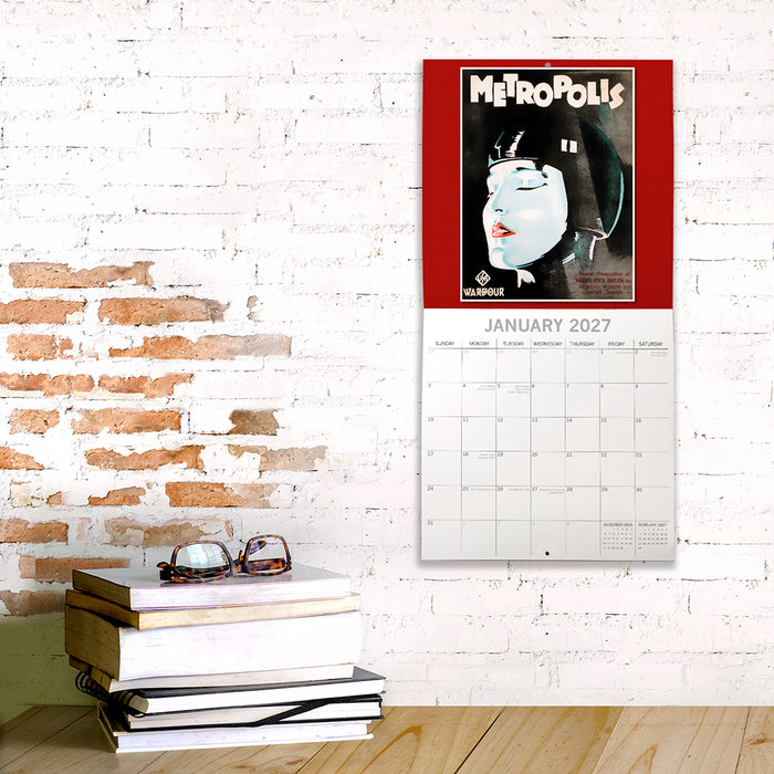 The Gifted Stationery Company 2027 Square Wall Calendar - Classic Movie Posters