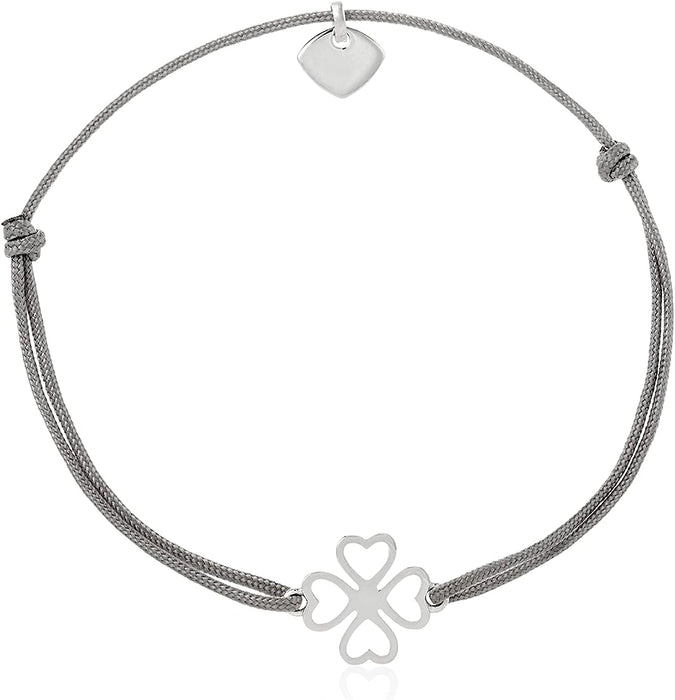 Thomas Sabo Little Secret Cloverleaf With Stones Silver Bracelet