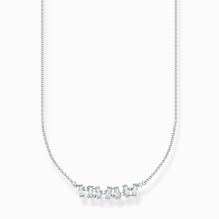 Thomas Sabo Silver White Stone Necklace