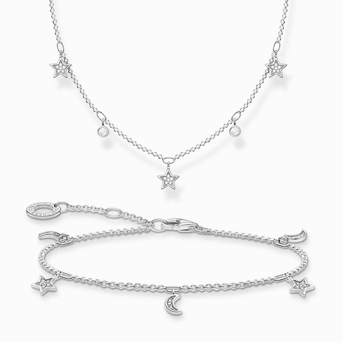 Thomas Sabo Stars Silver Necklace