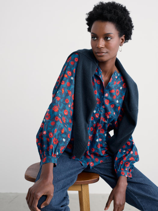 Seasalt Women's Thornapple Shirt In Pressed Plants Shore