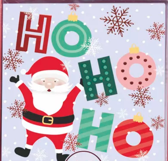 Tiger Feet 20 Mini Luxury Christmas Cards - Santa & Elf