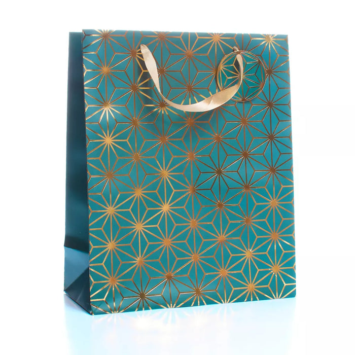 Tiger Feet Gold Pattern Medium Gift Bag