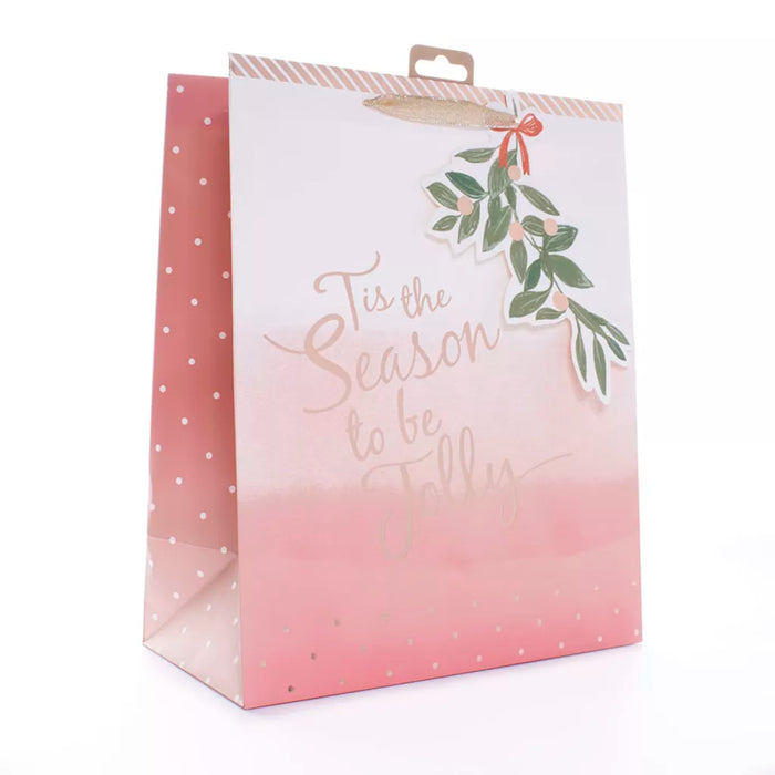 Tiger Feet Tis the Season to be Jolly Christmas Gift Bag