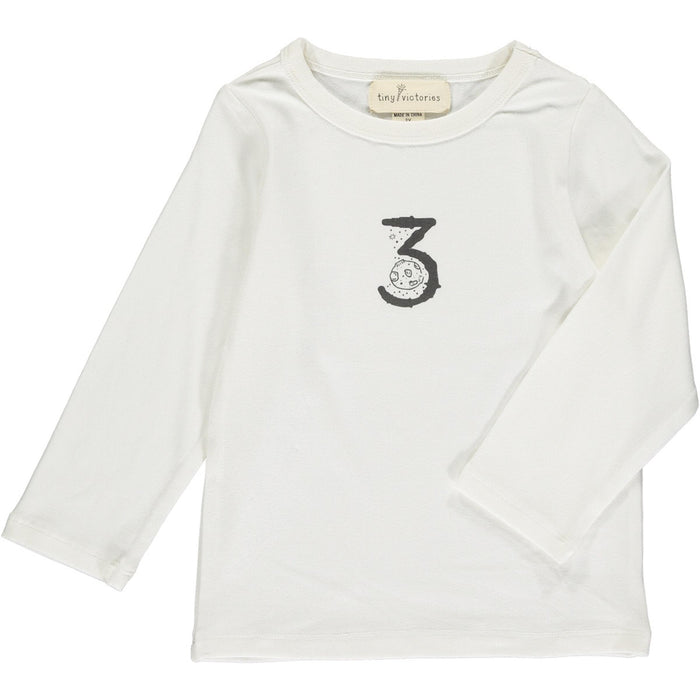 Tiny Victories Outer Space 3rd Birthday Party Numbers T-shirt