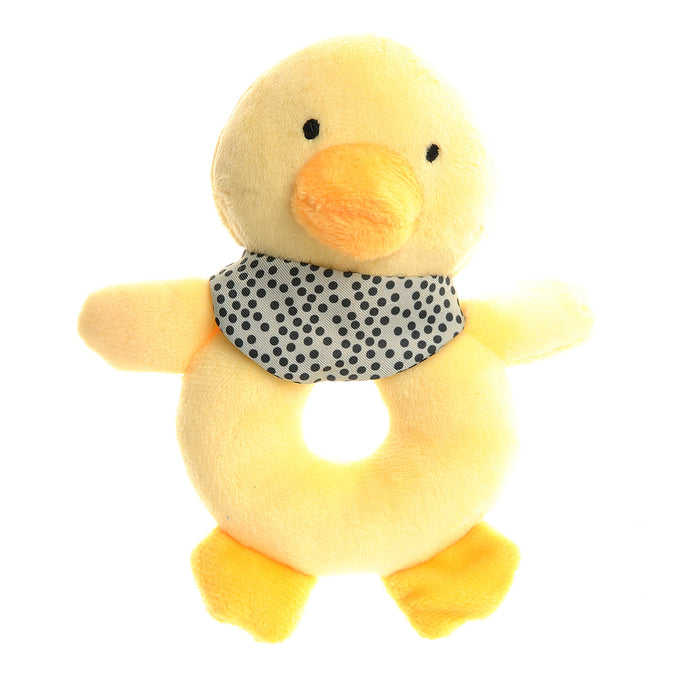 Ziggle Duck Plush Baby Rattle