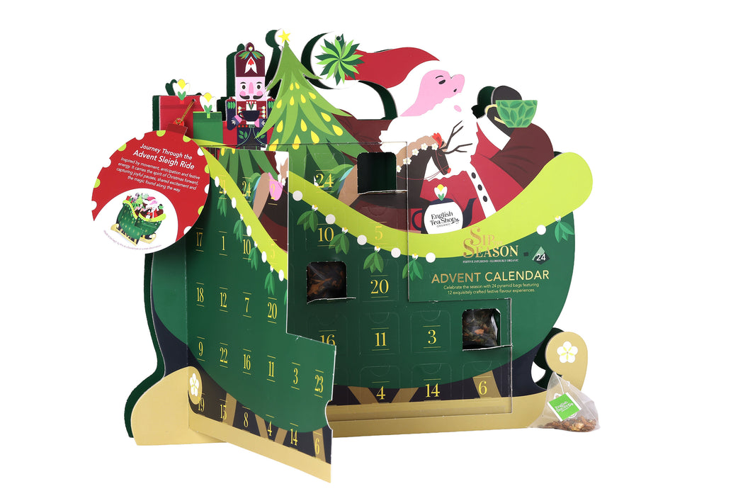 English Tea Shop Santa's Sleigh Advent Calendar